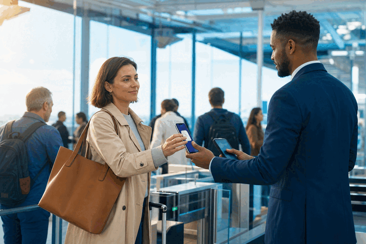 European documents checked in a private premises