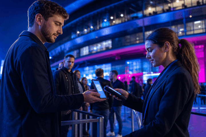 Access to an event with identity and entry