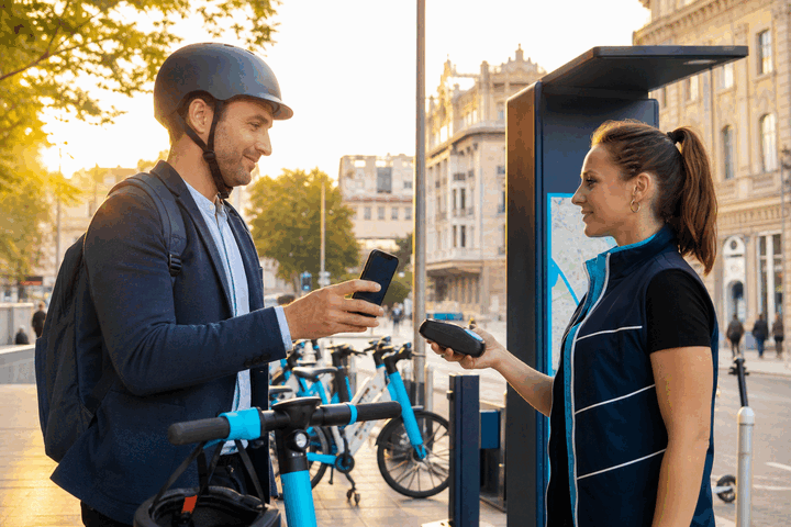 Verified onboarding in car or scooter sharing